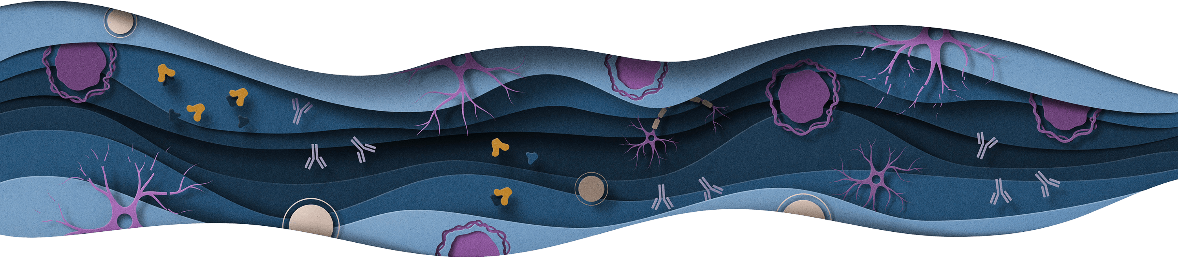 Artwork of cells and astrocytes